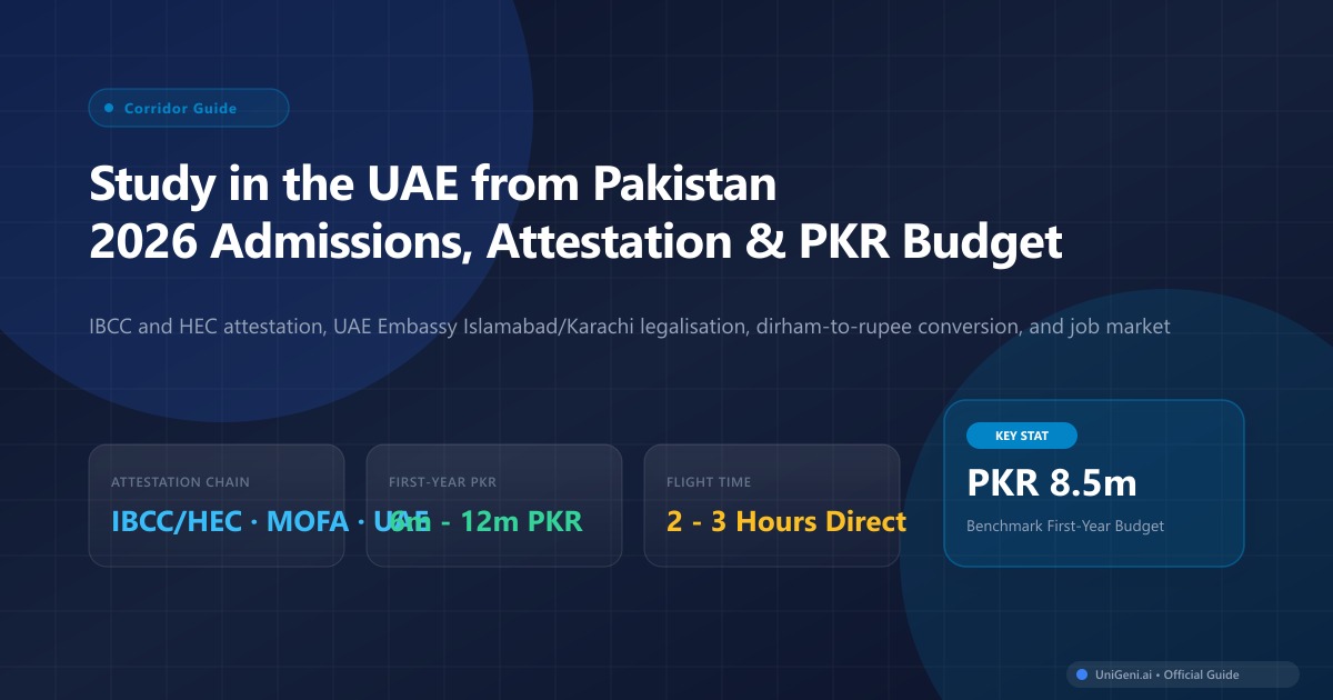 Study in UAE From Pakistan: The Complete 2026 Guide